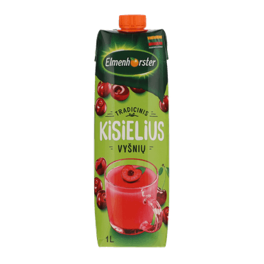 Kisielius ELMENHORTSER, vyšnių skonio sulčių gėrimas 1l