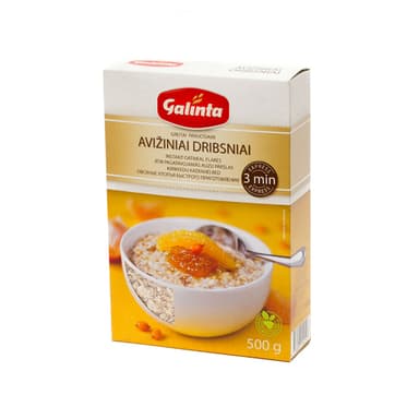 Oat flakes GALINTA Quick, 500 g