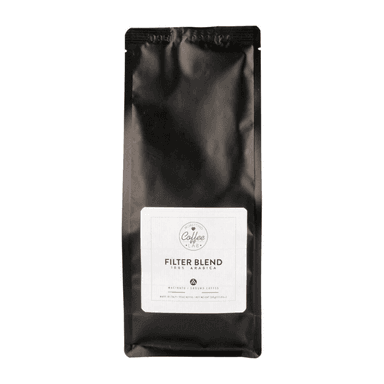 Ground coffee for brewing with FILTER BLEND, organic