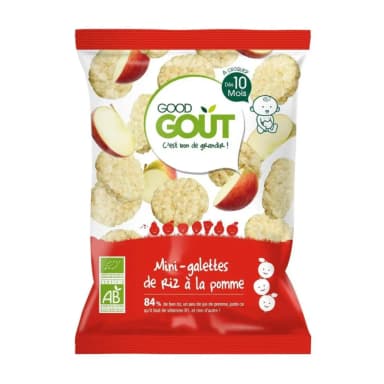 Rice cakes with apple juice, suitable from 10 months, organic