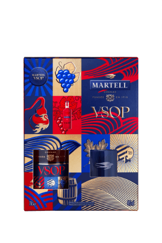 Cognac MARTELL VSOP + 2 glasses 0,7L 40% 2 glasses