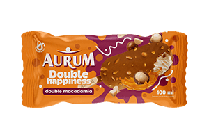 Ice cream with macadamia nuts AURUM 100ml