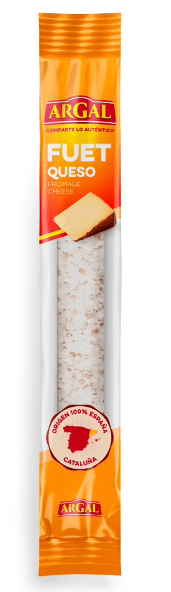 Ispaniška vytinta kiaulienos dešra FUET, su manchego sūriu, 150 gr.