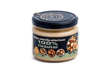 Lazdynų - anakardžių riešutų kremas, veganiškas