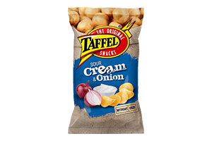 Bulvių traškučiai TAFFEL S.CREAM & ONION CHIPS 180g