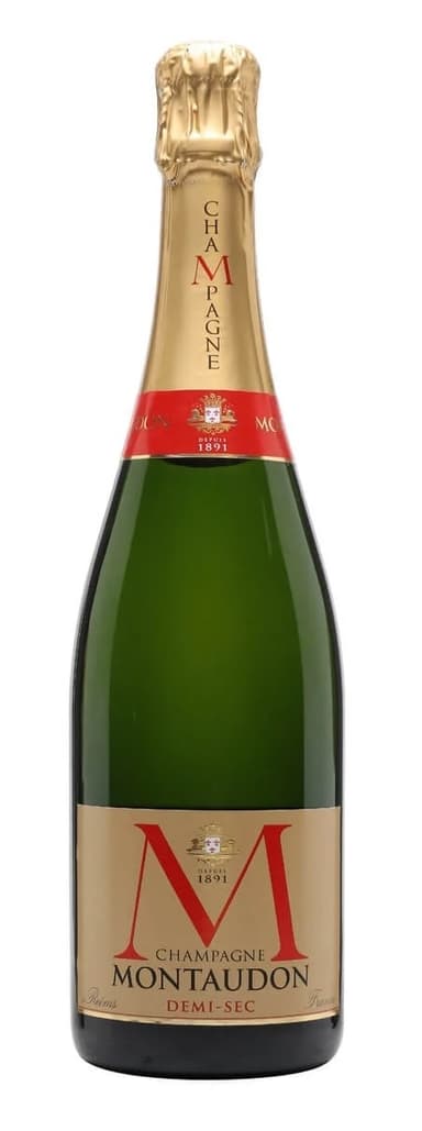 Champagne "MONTAUDON DEMI SEC" 0,75L bottle