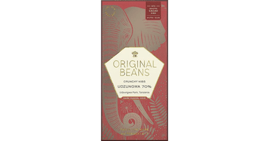 70% Dark Chocolate with Cocoa Beans UDZUNGWA, organic