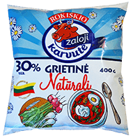 Grietinė ŽALOJI KARVUTĖ, 30 % rieb., 400 g