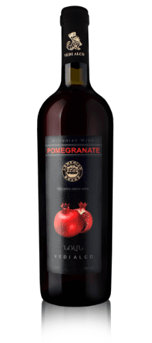 Pomegranate  wine VEDI - ALCO,  semi sweet, 12%, 0,75l
