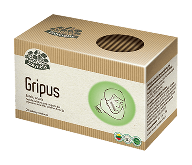 Žolelių arbata ŽOLYNĖLIS (GRIPUS), 20 vnt.