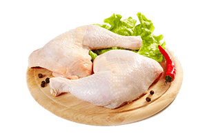 Chilled chicken broiler quarters