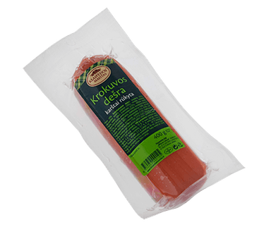 Hot smoked KROKOVO sausage, grade I, 400 g