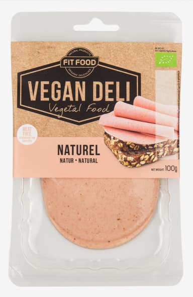 Organic vegan slices VEGAN DELI Natural ,100g LT-EKO-001