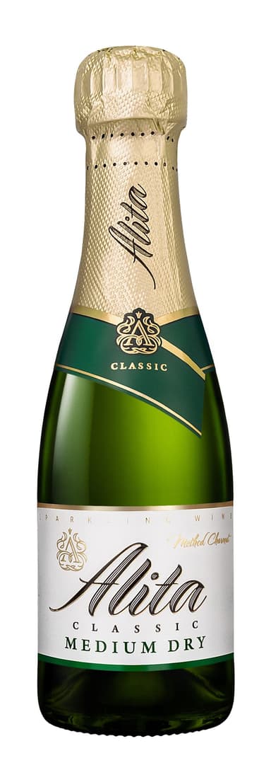 Sparkling wine ALITA Chardonnay, semi dry, 11 %,  0,2 l