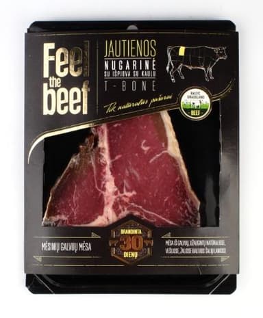 Dry aged beef cattle T-Bone FEEL THE BEEF, , VAC, ~400 g