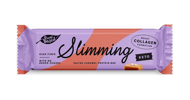 Sūrios karamelės skonio baltyminis batonėlis „Slimming“