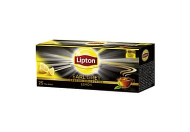 Black tea LIPTON Earl Grey Lemon, 25 teabags