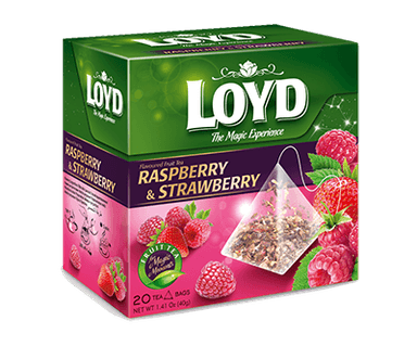 LOYD TEA Raspberry and Strawberry flavored tea, 40 g