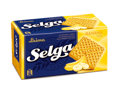 SELGA Banana Flavored Biscuits, 180 g