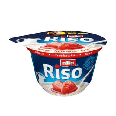 Ryžių košė MÜLLER Riso, su braškėmis, 200g