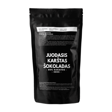Juodasis karštas šokoladas, 80 % 