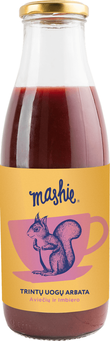 Raspberry and ginger puree MASHIE, 0,75 l