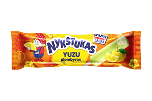 Glazed lemon-flavored ice cream ''NYKŠTUKAS'', 80 ml