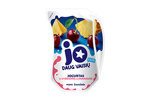 Yogurt with cherries and pineapples JO 2.4% 900g