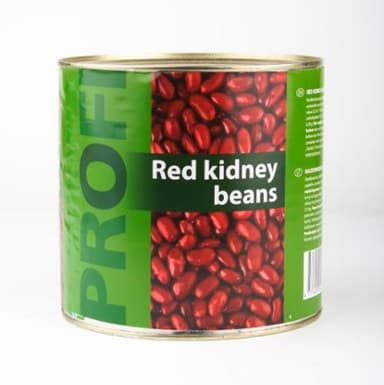 Canned beans PROFI, red, 2,5kg/1,5kg