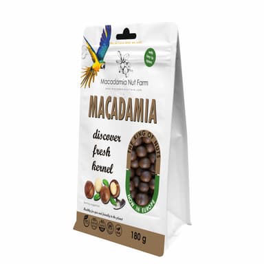 Macadamia nuts MACADAMIA NUT FARM, shelled, sliced, 180 g