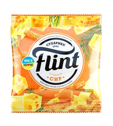 Džiūvėsėliai FLINT, sūrio skonio, 35 g