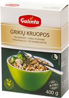 Grikių kruopos GALINTA (4 x 100 g), 400 g