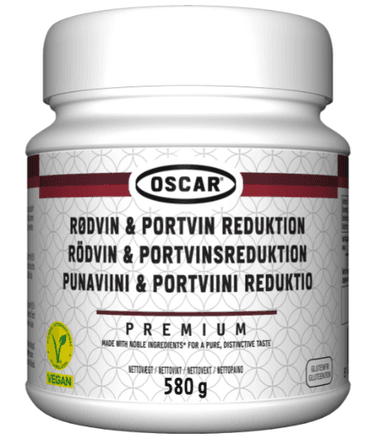 Sutirštinto raudonojo ir portveino vyno padažas OSCAR, Premium, 580 g