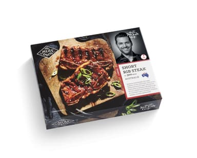 Frozen THE MEAT LOVERS beef Shortribs AUS, 2x135-150g