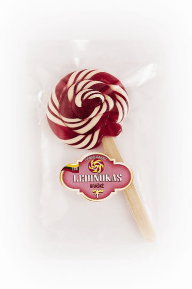 Strawberry Lollipop without sugar on a stick