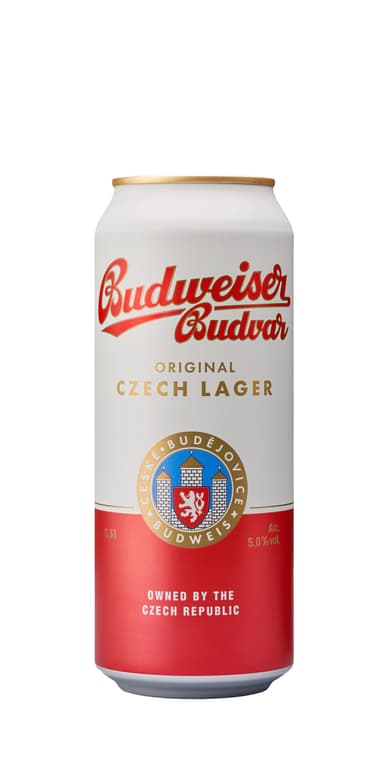 Beer BUDWEISER Budvar, 5%, 0,5 l, can