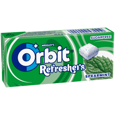 Kramtomoji guma ORBIT becukrė mėtų skonio, refreshers, 15,6 g