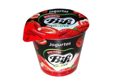 Yoghurt BIFI ACTIVE, with strawberries, 2%, 200 g