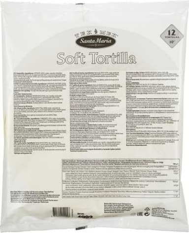 Wheat TORTILLA 10", 12 pcs., 750 g