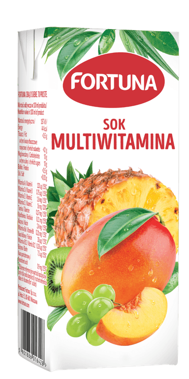 Multivitaminų sultys FORTUNA, 0,2 l