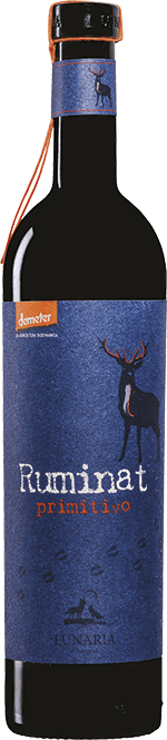 Red dry wine RUMINAT PRIMITIVO, 14%, biodynamic