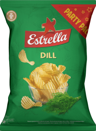 Traškučiai ESTRELLA, su krapais, 180 g