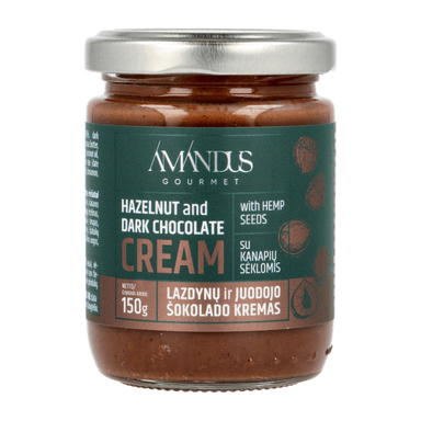 AMANDUS Hazelnut and Dark Chocolate Cream