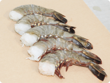 Frozen giant black prawns, HLSO EP, 8/12, 20 % glaze, 1 kg