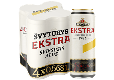 Alus ŠVYTURIO EKSTRA (5.2%), 4x 568 ml