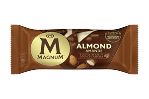 Vanilla edible ice cream MAGNUM ALMOND 110 ml