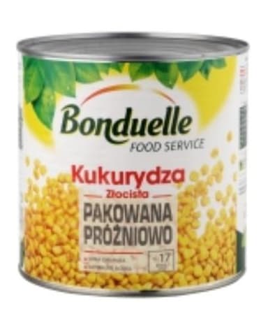 BONDUELLE sweet corn vacuum steamed, 1,87 / 1,775 kg
