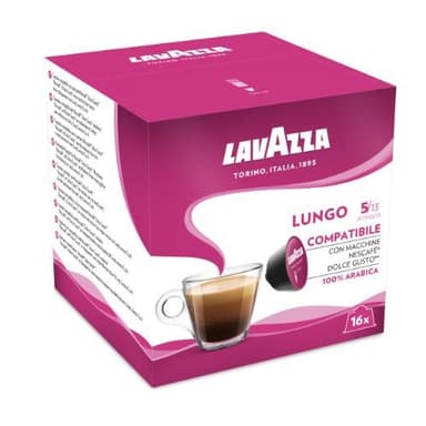 Kavos kapsulės  LAVAZZA Dolce Gusto “Lungo”, 16 vnt