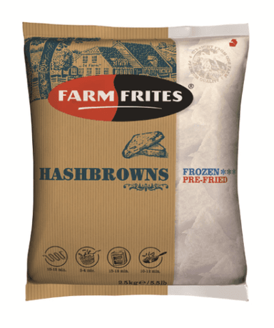 Hashbrowns FARM FRITES, with onion, 2,5kg