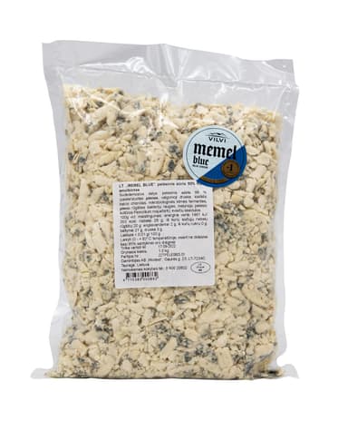 Mold cheese Memel Blue VILVI, 50% RSM, chopped, 1kg